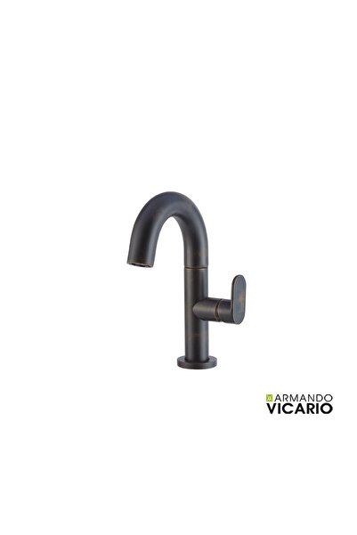 ARMANDO VICARIO SLIM Μπαταρία Νιπτήρος με βαλβίδα clic-clac Rusty Black