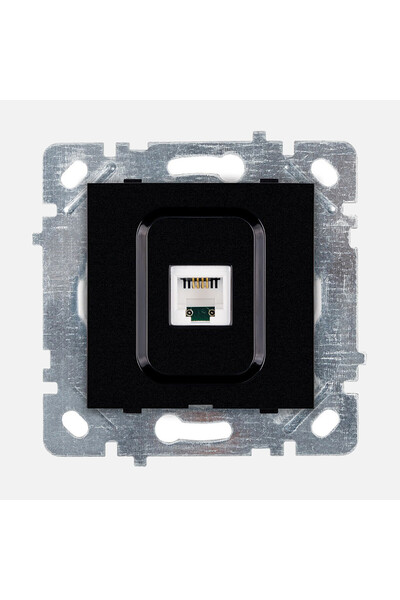 SELENE Black Numbered Telephone Socket Mechanism