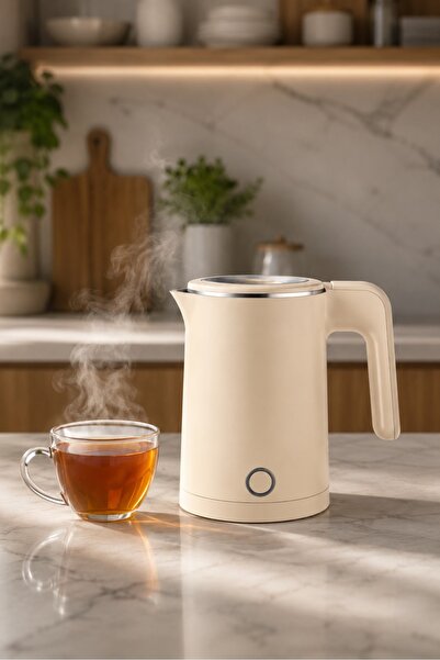 Generic Intelligent Electric Kettle 0.8L Cream Color Charming Choice Premium ...