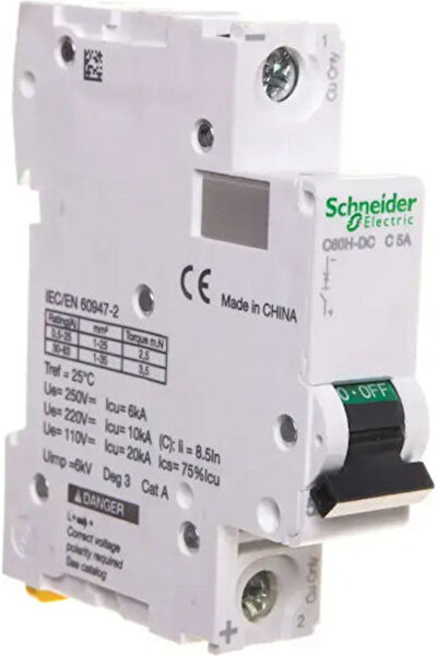 Schneider Electric Întrerupător Superlock 1P C 5A 6kA AC C60H A9N61505