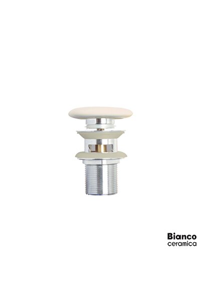 BIANCO CERAMICA Αυτόματη Βαλβίδα Νιπτήρα Clic-Clac Ivory Matt