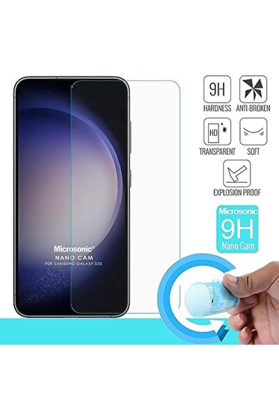 Yıldızan nht shop واقي شاشة زجاجي نانو لهاتف Galaxy S23 [واقي شاشة متوافق مع ...