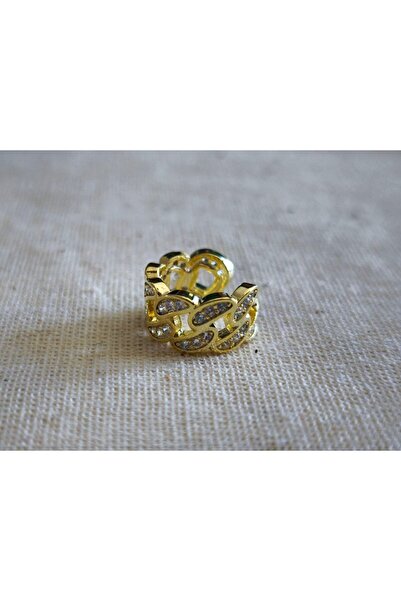 MuseumofYou Zircon Stone Earcuff Cartilage Earrings, Gold Color Plated, No Ear Hole Required