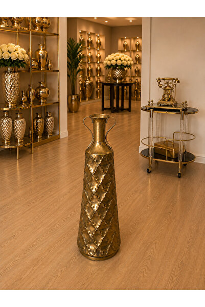 Generic Brand Esterhomedecor Large Size Gold Metal Decorative Vase Flower Pot...
