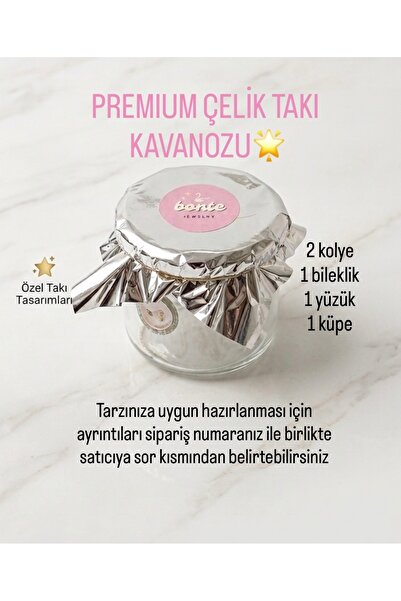 BonteJewelry Bonte Jewelry Takı Kavanozu - Premium Takı Seti