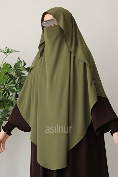 ASİLNUR Lina Shaded Soufflé Oil Green