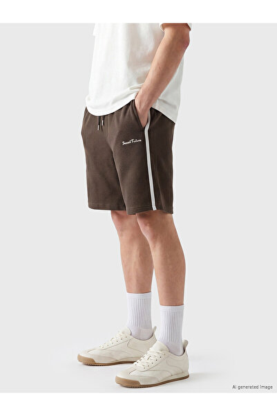 LC Waikiki Nevavm Regular Fit Striped Men's Shorts with Difference