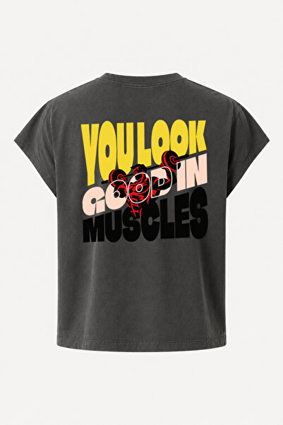 Velostra Men's Oversize You Look Good Printed Sportsman Back Detail Casual St...