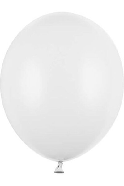 Partydeco Compoziție cu 100 de baloane din latex alb de 30cm
