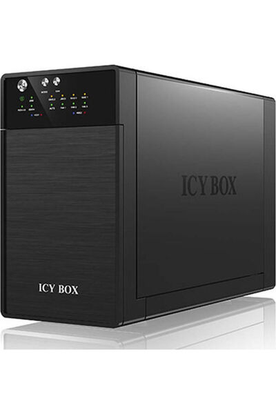 ICY BOX Carcasă pentru 2 hard disk-uri de 3.5" SATA III cu conexiune USB 3.0 ...