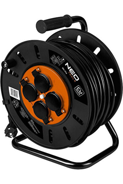 NEO Cablu prelungitor pe tambur 3 x 2.5mm²/40m Negru