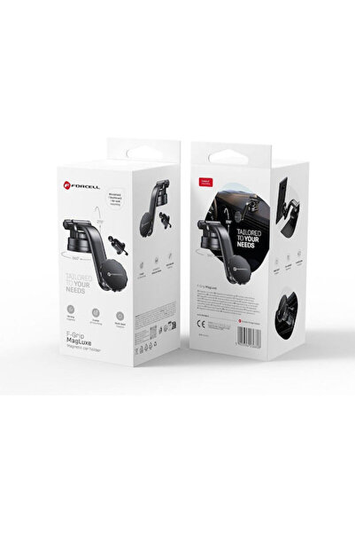 Forcell F-Grip MagLuxe Suport auto pentru telefon cu magnet, Negru