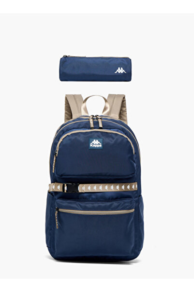 Kappa Solid 2-Piece School Backpack Set for Kids 13 Years+ with Pencil Pouch