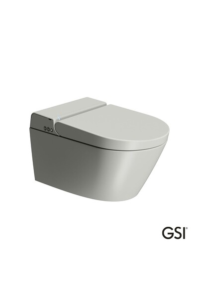 GSI Pura 59 Swirlflush Λεκάνη Κρεμαστή με Ενσωματωμένο Ηλεκτρονικό Κάλυμμα Μπ...