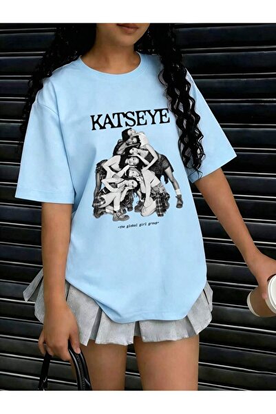 SVART WEAR Katseye Printed Crew Neck 100% Cotton Short Sleeve Kids and Teenag...