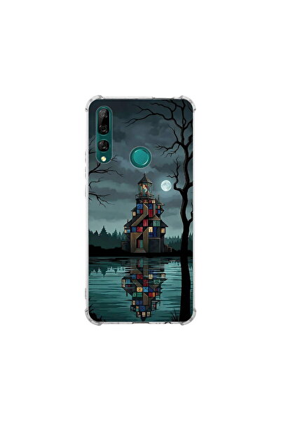 PrintiFy Huawei Y9prime2019 ile Uyumlu Simya Serisi Gölge Ve Cam Tasarımlı Uv...