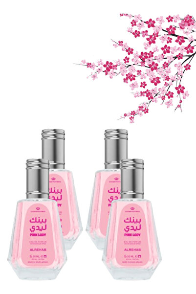 ALREHAB 4 Pieces Pink Lady Perfume 50ML