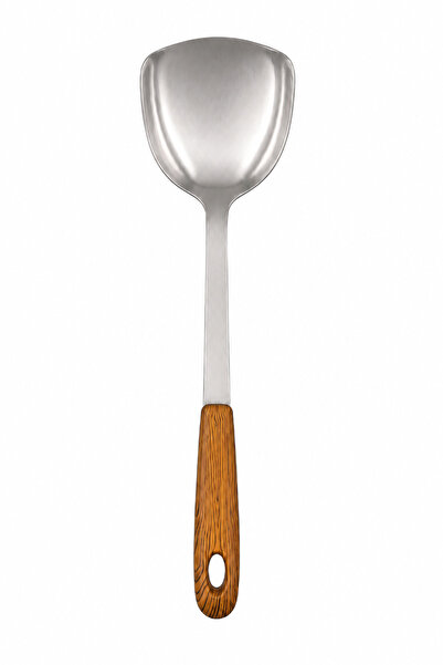 BRANDLESS Paletă pentru wok, cu mâner aspect lemn