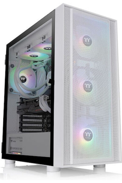 THERMALTAKE H570 TG ARGB Carcasă PC Gaming Midi Tower cu Fereastră Laterală Albă