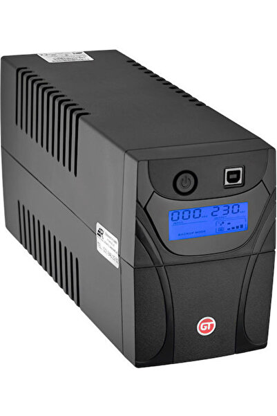 GT POWERbox UPS Line-Interactive 850VA 480W cu 2 prize de alimentare Schuko