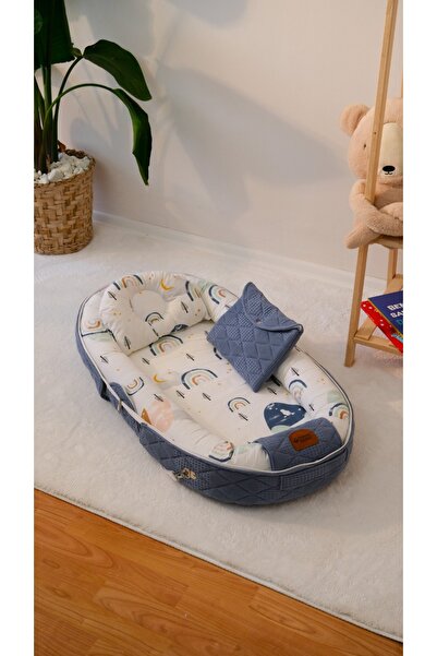 Taşınabilir Çanta Babynest Katlanabilir Bebek Yatağı Cibinlik Hediyeli