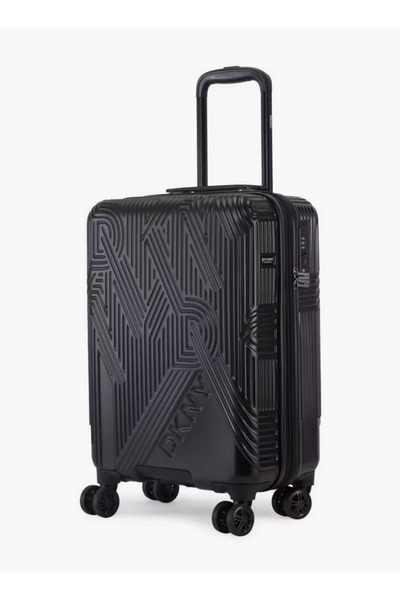 Dkny Textured Hardcase Luggage Trolley with Retractable Handle - 28 inches Ch...