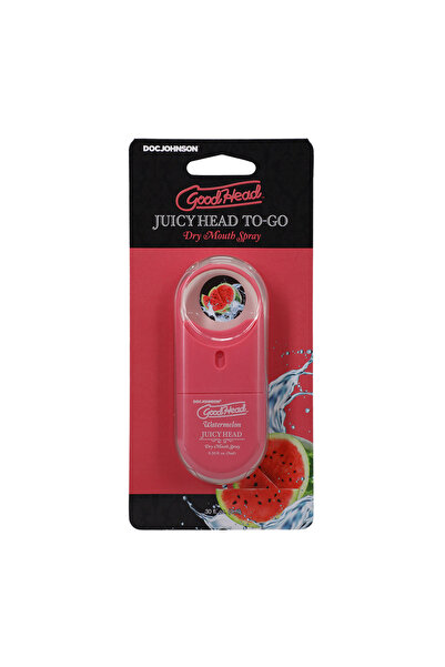 Doc Johnson Juicy Head - Dry Mouth Spray To-Go - Watermelon - 0.3 fl oz / 9 ml