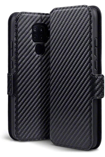 Terrapin Low Profile Θήκη - Πορτοφόλι Carbon Fibre Huawei Mate 30 Lite - Black