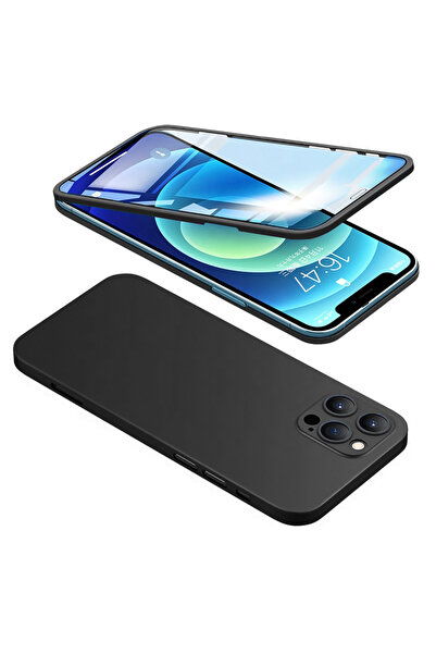 POWERTECH θήκη & tempered glass 2.5D TGC-0003, iPhone 12 Pro Max, μαύρη