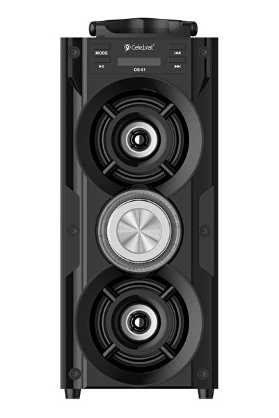 Celebrat φορητό ηχείο OS-01, 10W, 1200mAh, Bluetooth, FM, LED, μαύρο