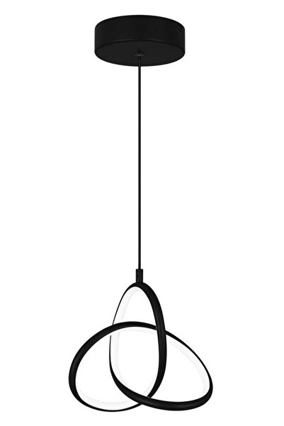 POWERTECH LED φωτιστικό οροφής HLL-0145, 25W, 4000K, Φ40cm, 1m, μαύρο