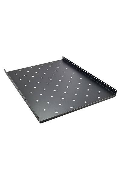 POWERTECH σταθερό ράφι 19" NETW-0019 για rack βάθους 1000mm, μαύρο, 2τμχ
