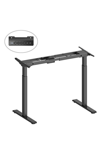 Brateck σκελετός ηλεκτρικού γραφείου M12-22D, 95~145x60x70~118cm, μαύρο