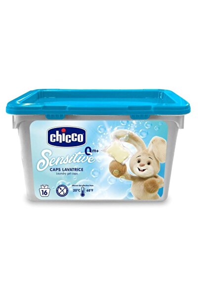 Chicco Υποαλλεργικό απορρυπαντικό ρούχων, κάψουλες τζελ, 16 τεμάχια, 0 μηνών+