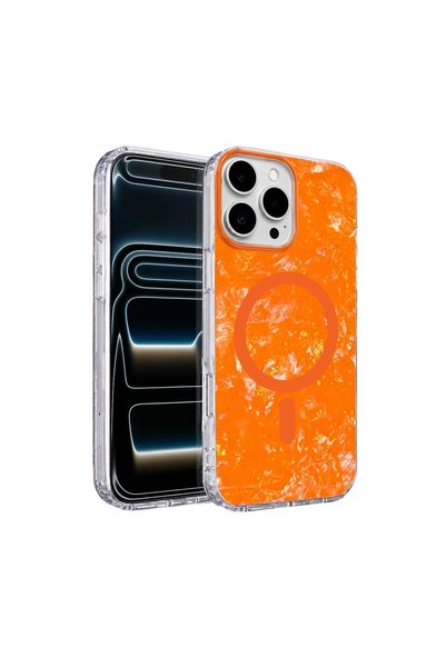 ArkhenX Onegif Apple iPhone 16 Pro Max Mila Wavy Magsafe Cover - Orange