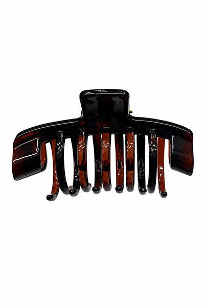 Jack Ferrero Brown Tortoise Patterned Large Size Hair Claw Clip Stylish and C...