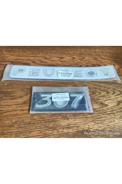restinal pejo bagaj yazısı 307 bagaj yazısı logo ikili set
