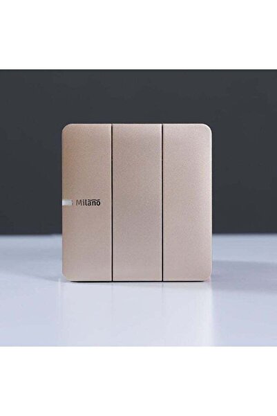 Danube Home - Milano 10A 3 Gang 1 Way Switch Gd Ps