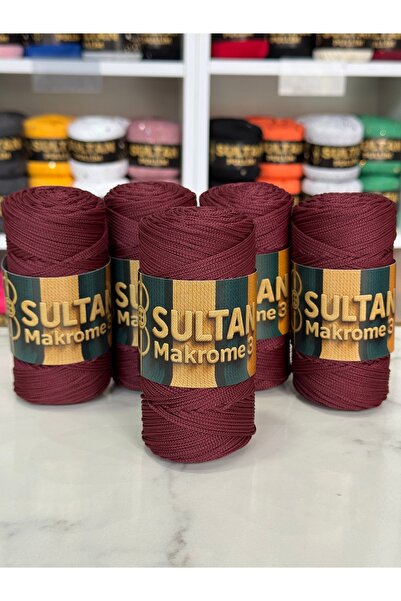 Sultan Makrome No3 5’li Paket 115-Koyu Bordo 1,5 mm