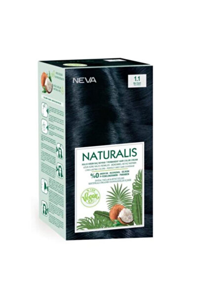 Naturalis Vopsea de Par Vegana Fara Amoniac - Naturalis, nuanta 1.1 Negru Alb...