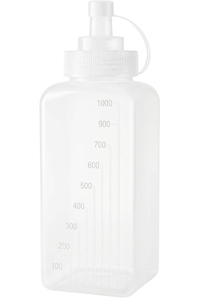 Cuisine Art 1000ml/1 Liter Oil Dispenser Squeeze Bottle – Food-Safe PE Plasti...