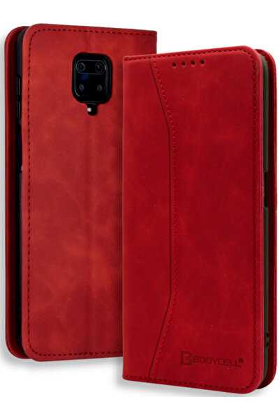 Bodycell Θήκη - Πορτοφόλι Xiaomi Redmi Note 9S / 9 Pro / 9 Pro Max - Red