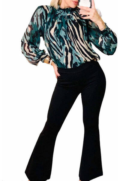 Woman's Fashion Γυναικεία Ψηλόμεσα Παντελόνια σε Στενή Γραμμή Μαύρα