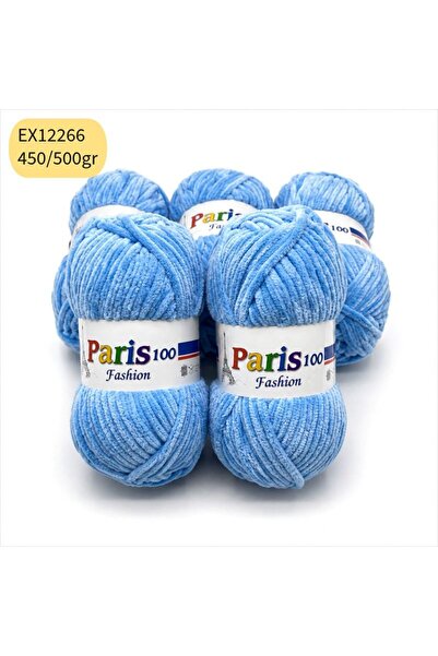 Oxford İplik İhrac Fazlası 5'li Paket 450/500gr Kadife Mavi EX12266