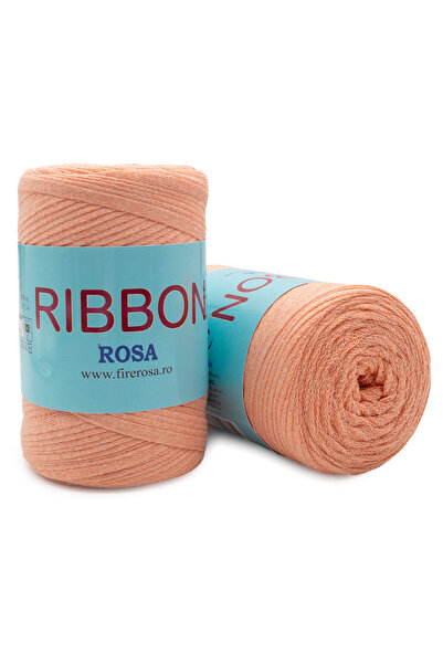 ROSA Bobina fir pretricotat Ribbon 703, 80% bumbac-20% poliester, 250 g, coral