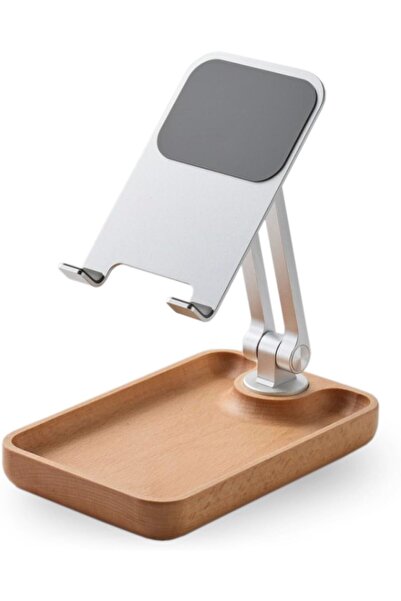 Yıldızan Edl Shop Professional Tok Aluminum Stand with Wooden Base Business M...
