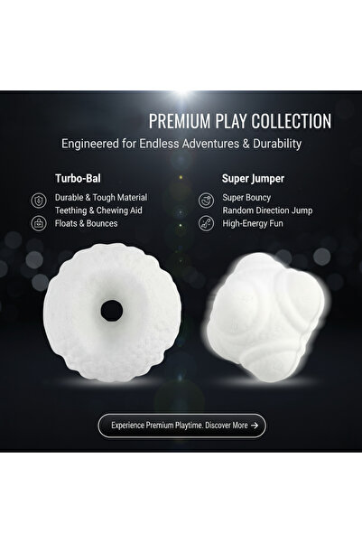 Tasma Market 2 Pieces of Dog Toy Durable Bouncing Ball m (7.6 cm) – for Mediu...