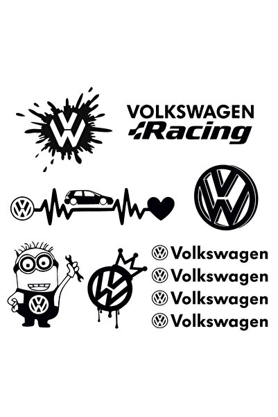 Amo-Stickers Stickere Volkswagen Promotie Argintiu