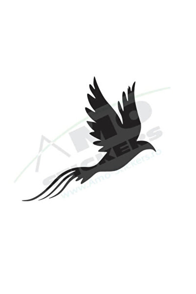 Amo-Stickers Phoenix Sticker 25cm White