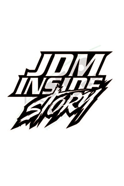 Amo-Stickers Sticker Auto JDM Inside 25cm Negru